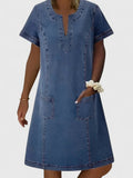 Luna | Denim Dress - Sarah and Emma Portland