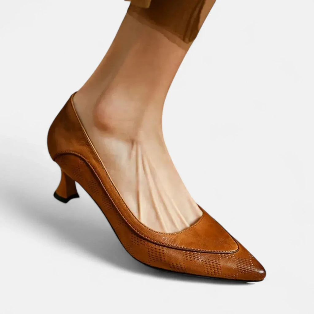 Amara Leather Heels - Sarah and Emma Portland