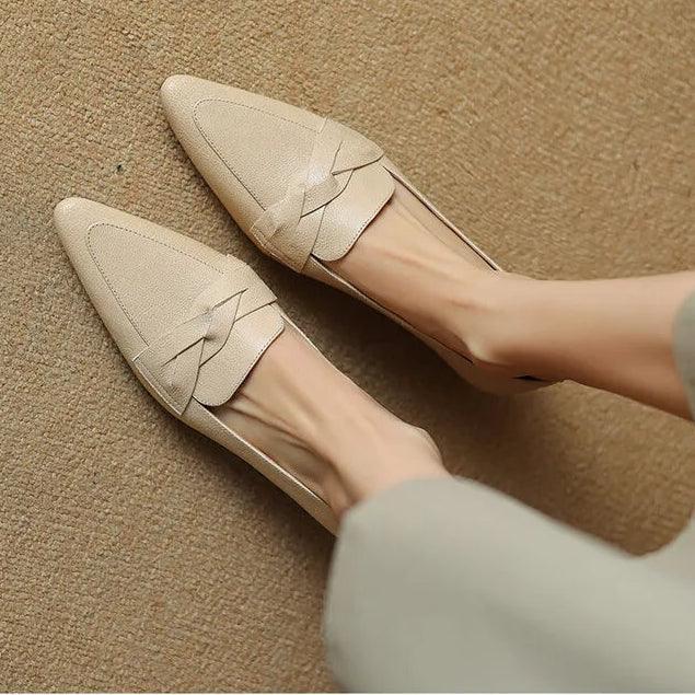 SOFIA GENUINE LEATHER LOAFERS - Sarah and Emma Portland