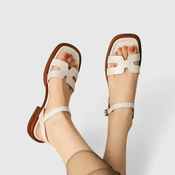 Deliane | Sophisticated Flat Sandals - Sarah and Emma Portland