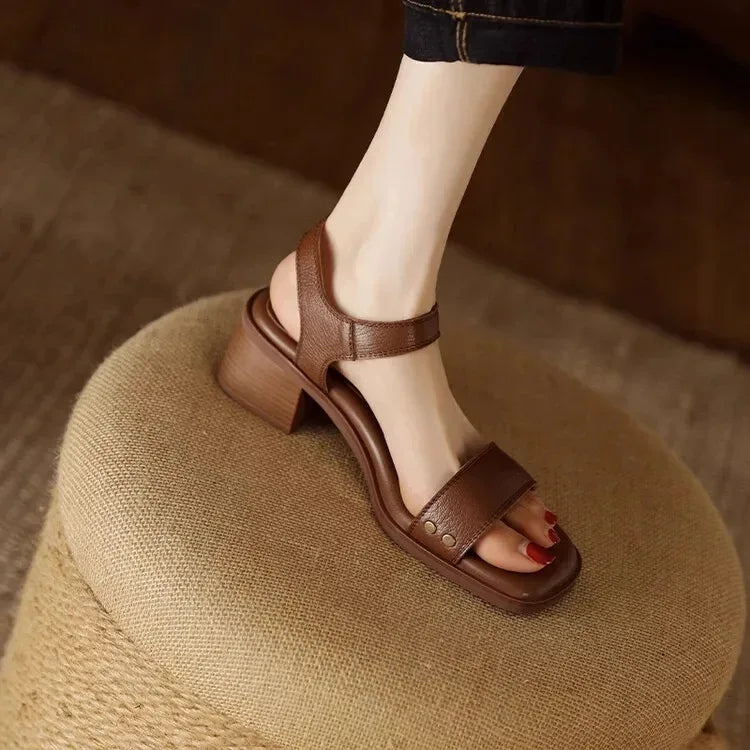 Vallie™ Leather Sandals - Sarah and Emma Portland