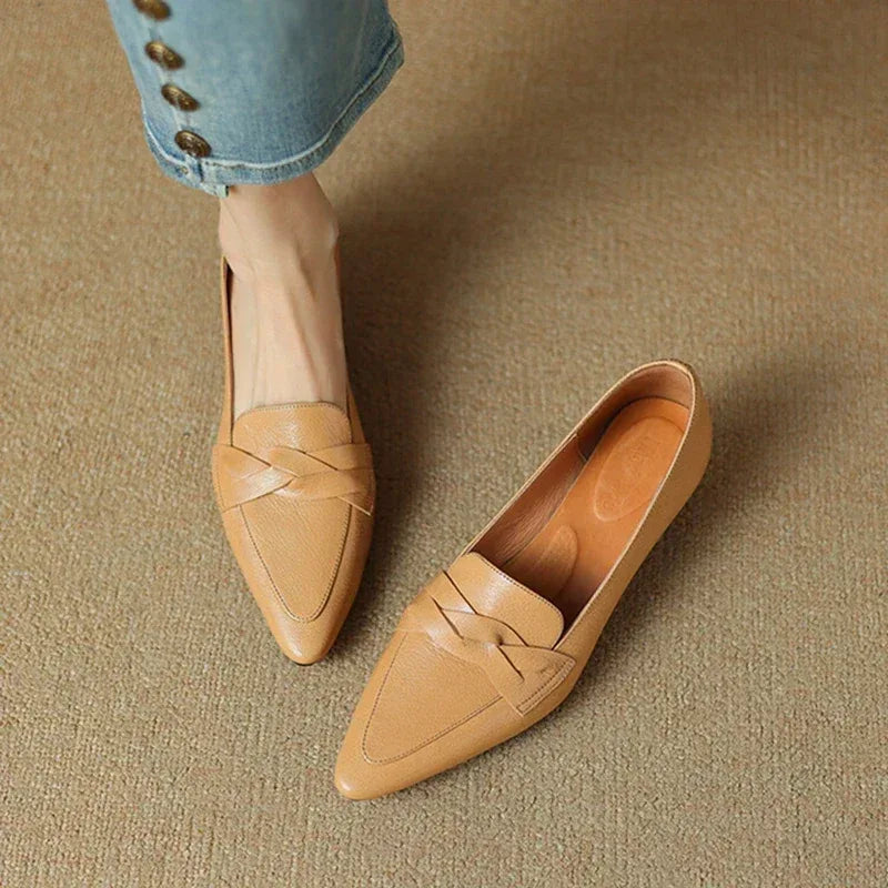 SOFIA GENUINE LEATHER LOAFERS - Sarah and Emma Portland