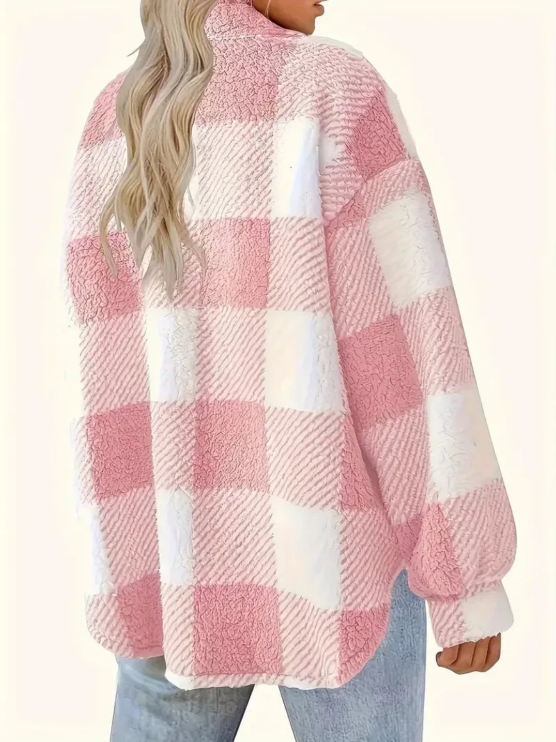 Martin | Stylish Plaid Fleece Jacket - Sarah and Emma Portland