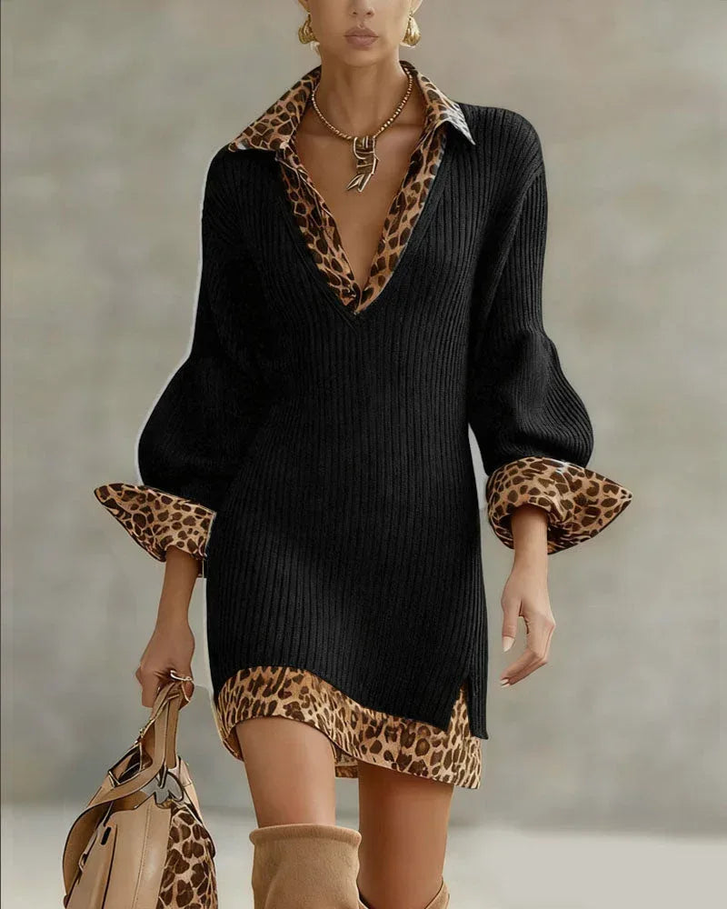 Laurena™ Elegant Leopard Dress - Sarah and Emma Portland