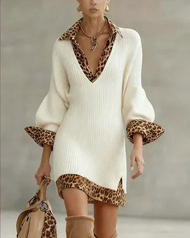Laurena™ Elegant Leopard Dress - Sarah and Emma Portland