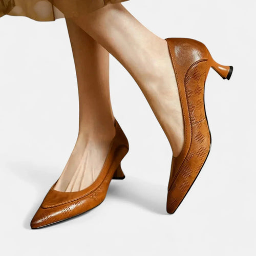 Amara Leather Heels - Sarah and Emma Portland