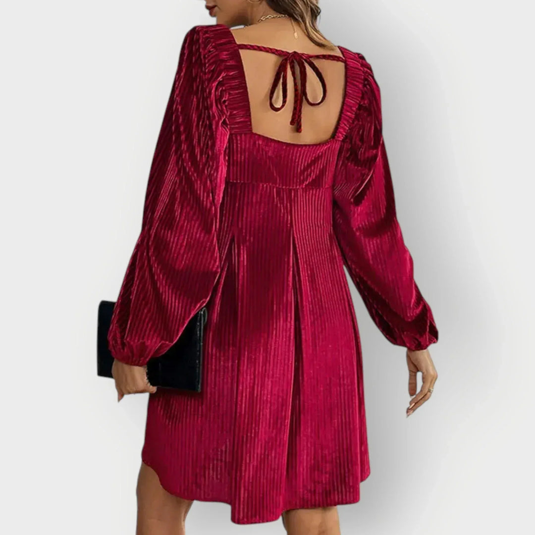 Morlyn | Velvet Chic Backless Square Dress - Sarah and Emma Portland