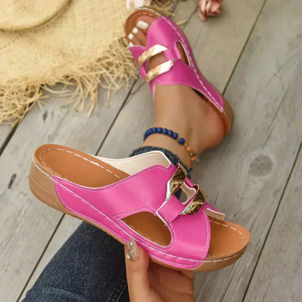 Lina | Orthopedic Wedge Heel sandals™ - Sarah and Emma Portland
