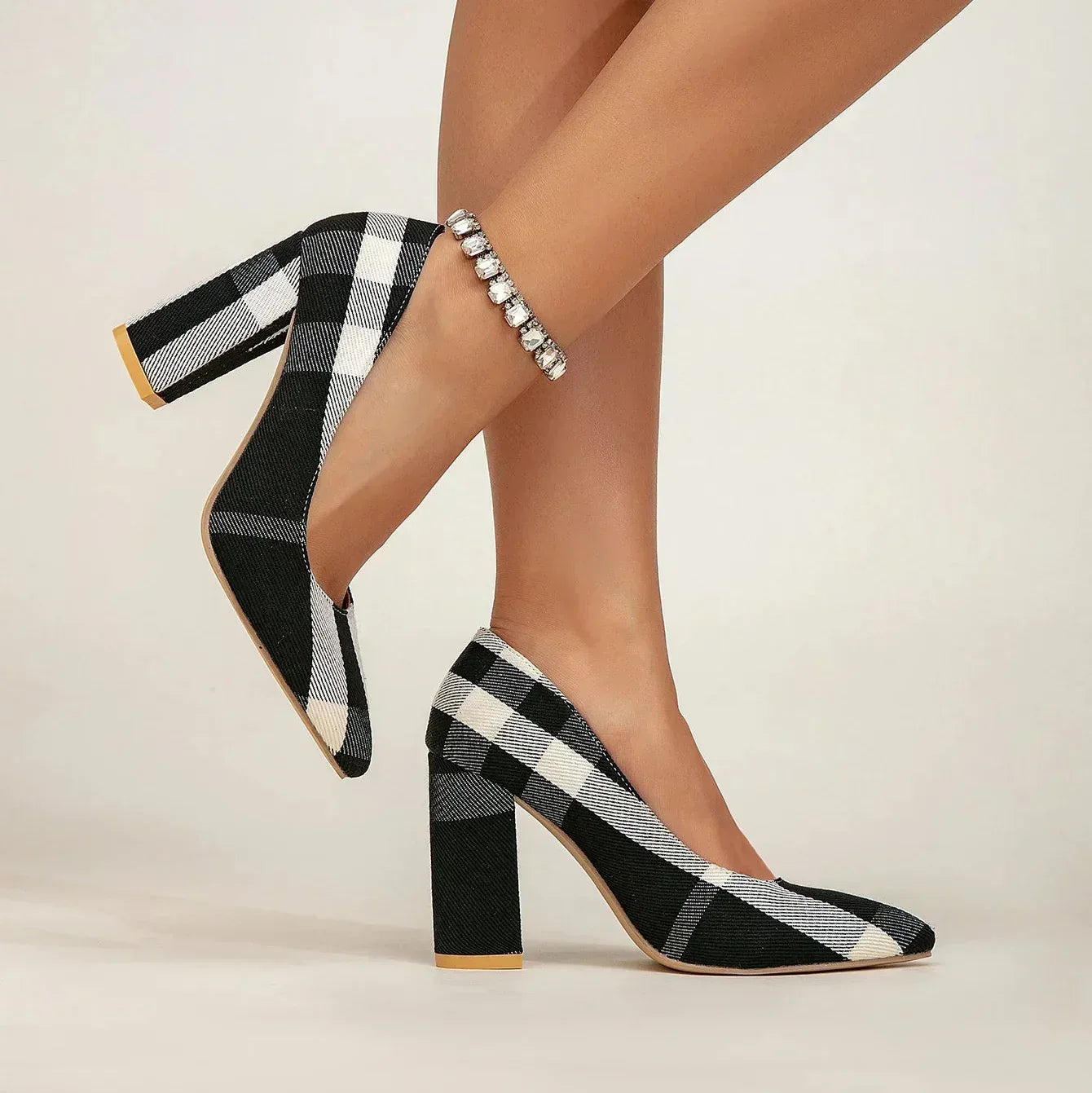 GIANNA GRACE PLAID HEELS - Sarah and Emma Portland