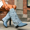 AMELIA MONTROSE DENIM HEELS - Sarah and Emma Portland