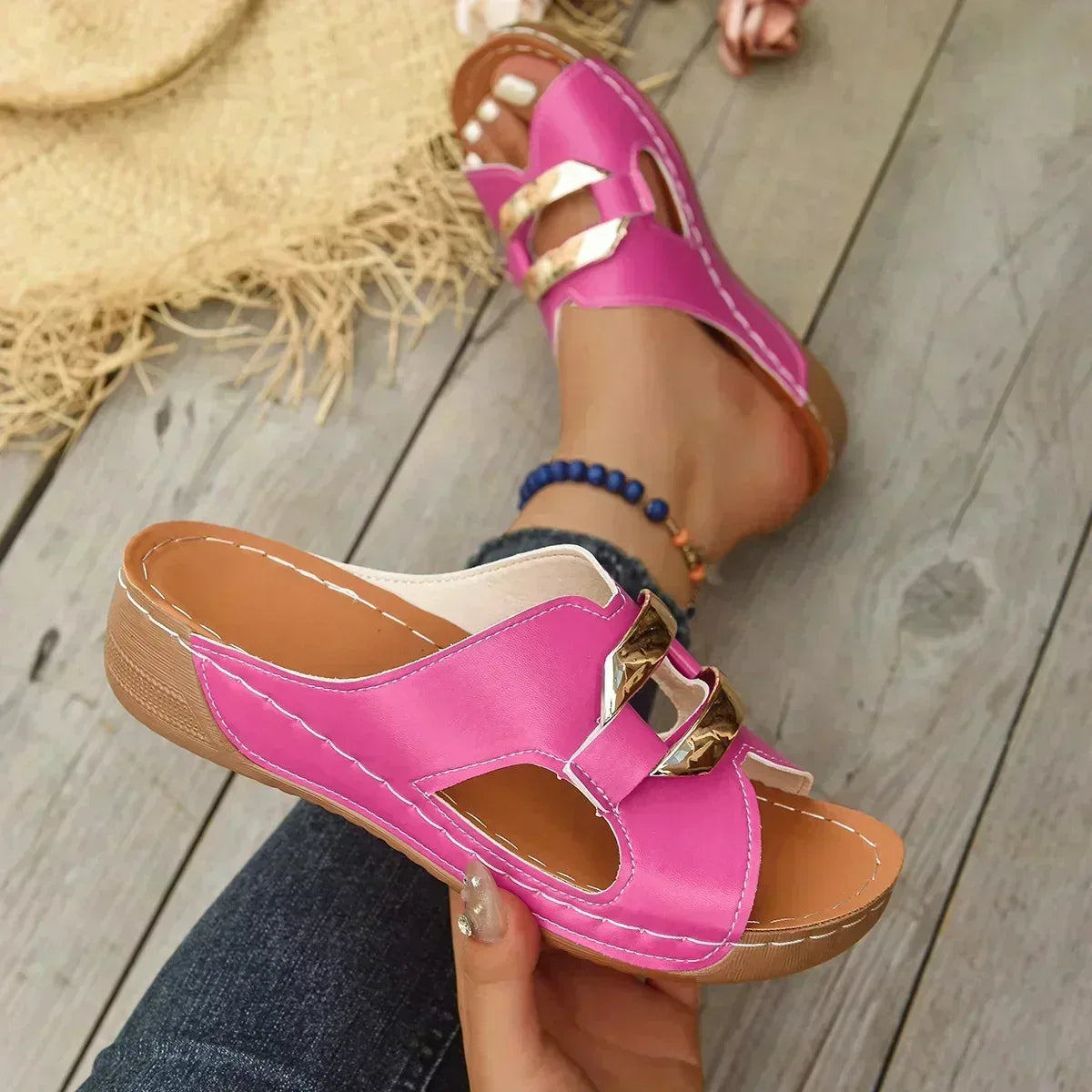Lina | Orthopedic Wedge Heel sandals™ - Sarah and Emma Portland