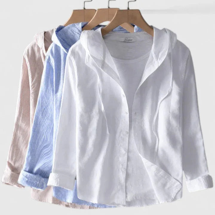 Demi | Elegant Hooded Blouse - Sarah and Emma Portland