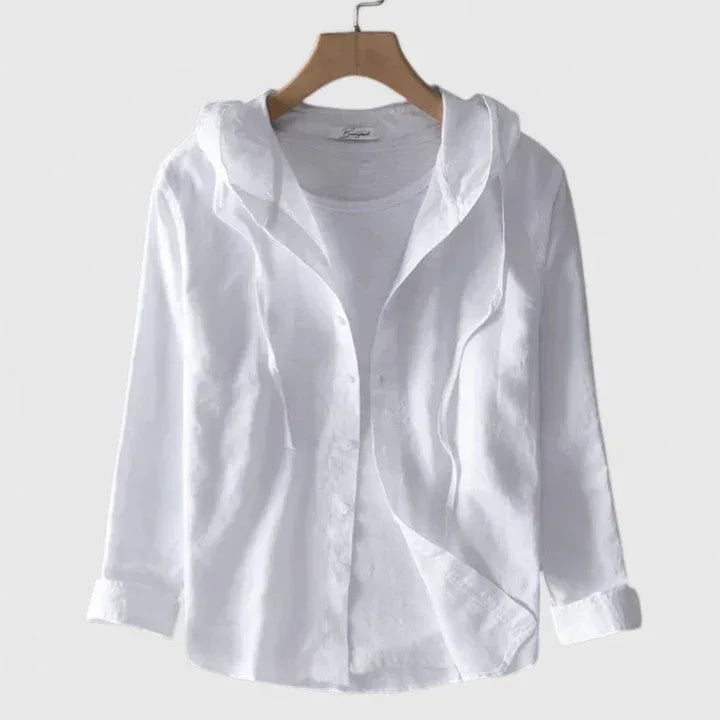 Demi | Elegant Hooded Blouse - Sarah and Emma Portland