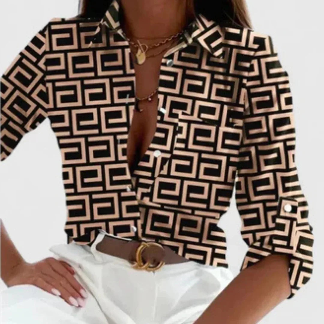 Lisette | Elegant Long Sleeve Blouse - Sarah and Emma Portland