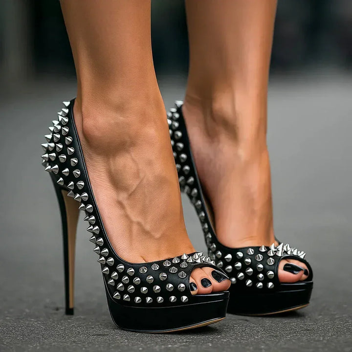 RENA REIGN STUDDED HEELS - Sarah and Emma Portland