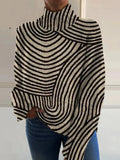 Ainsley | Hand-Drawn Line Turtleneck Sweater - Sarah and Emma Portland