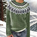 Eira – Warm sweater with Classic Winter Details - Sarah and Emma Portland