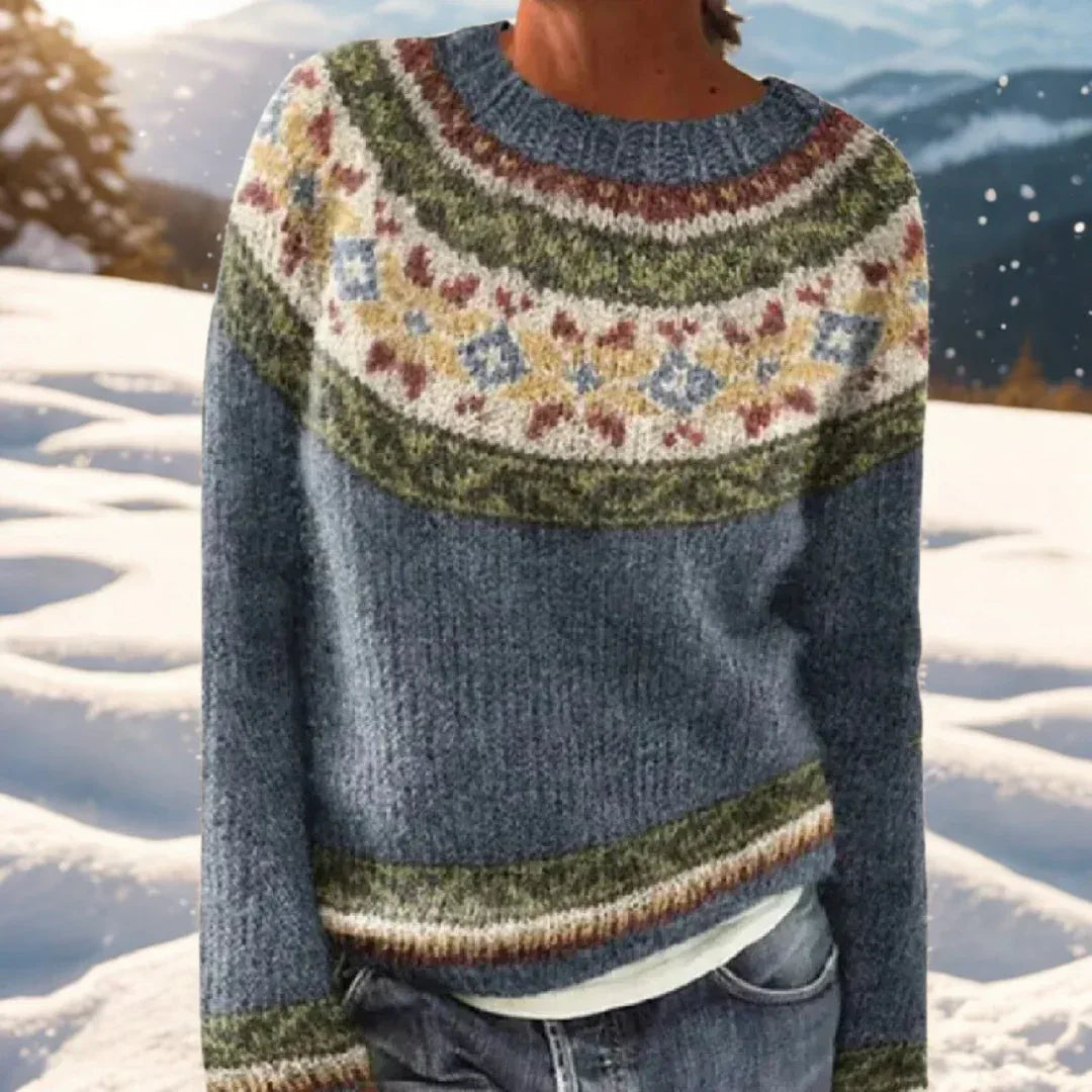 ASTRID – WARM SWEATER WITH REFINED NORDIC DETAILS - Sarah and Emma Portland