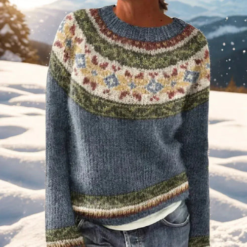 ASTRID – WARM SWEATER WITH REFINED NORDIC DETAILS - Sarah and Emma Portland
