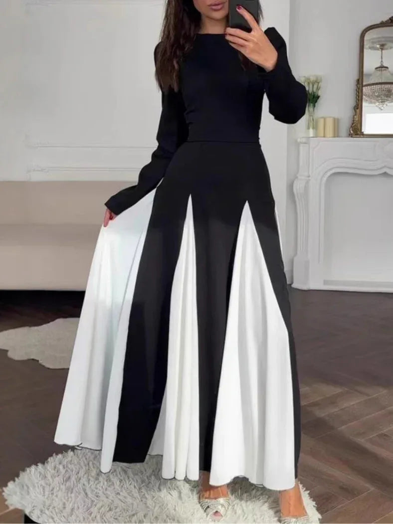 Celia™ Elegant Colorblock Dress - Sarah and Emma Portland