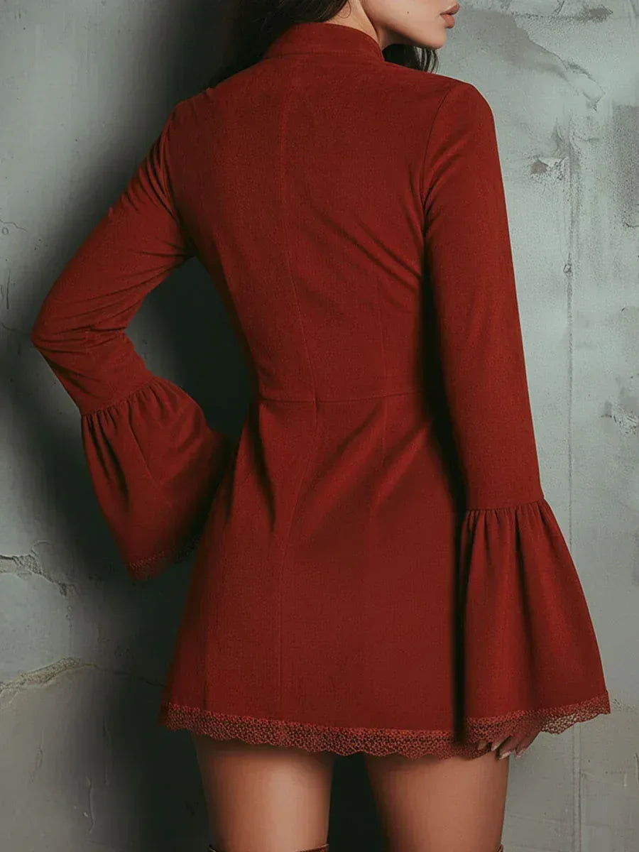 Chryssa™ Suede Mini Dress - Sarah and Emma Portland