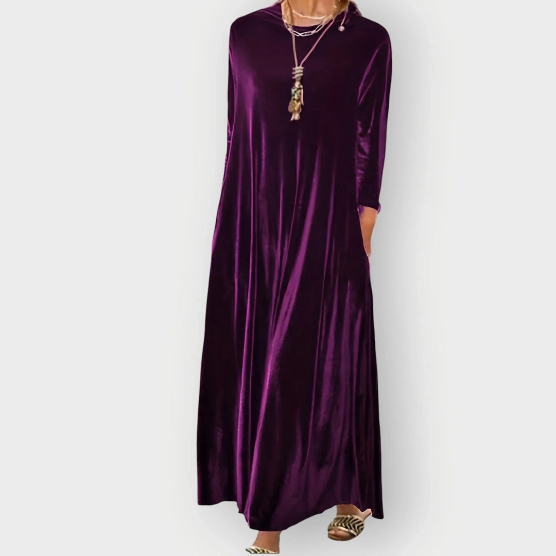 Vexalia | Luxe Velvet Flow Maxi Dress - Sarah and Emma Portland