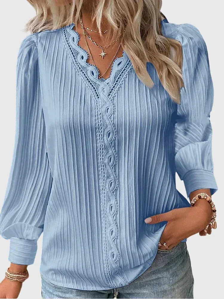 Andrea™ | Elegant Pullover Blouse - Sarah and Emma Portland