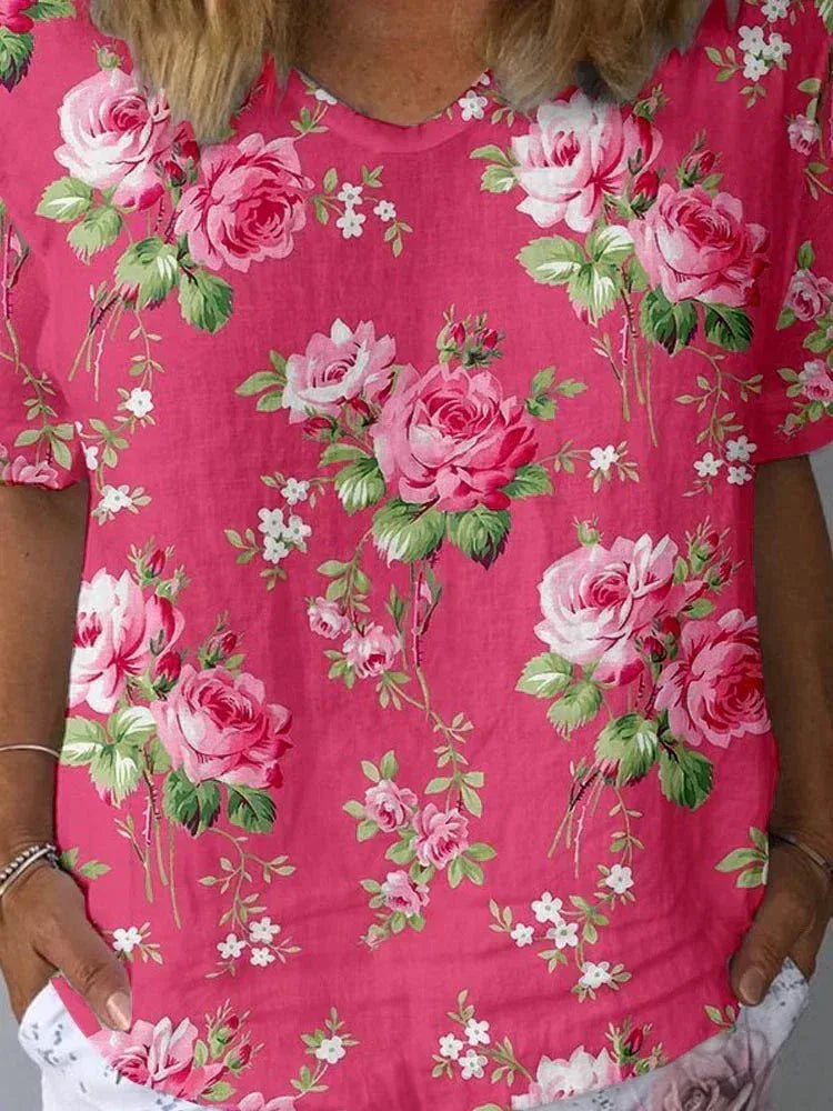 Lisa | Artistic Floral Shirt - Sarah and Emma Portland