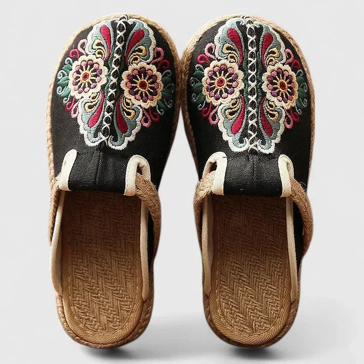 Marousse | Comfortable Handmade Floral Mules - Sarah and Emma Portland