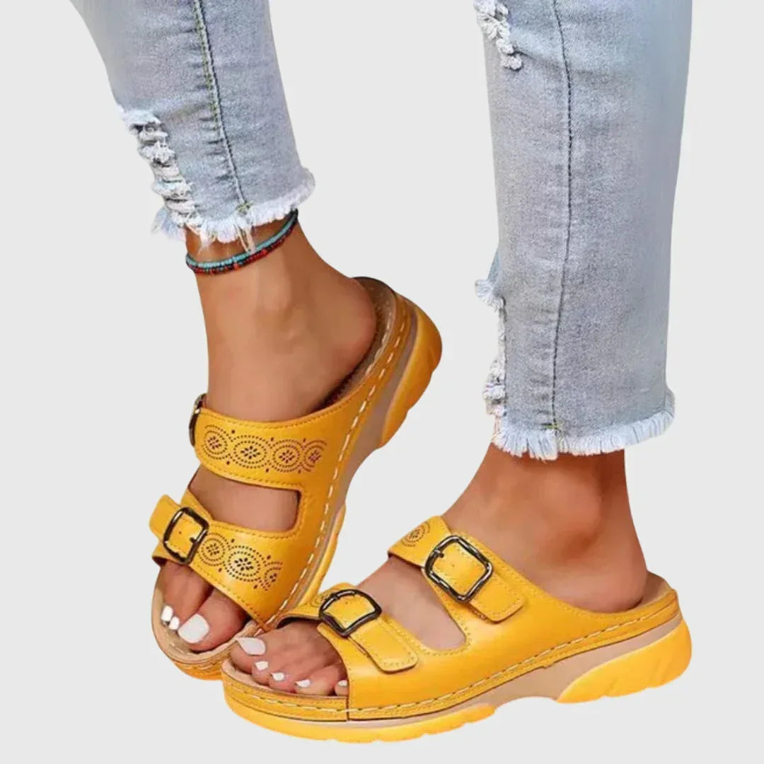 Diora™ | Orthopedic Leather Sandals - Sarah and Emma Portland