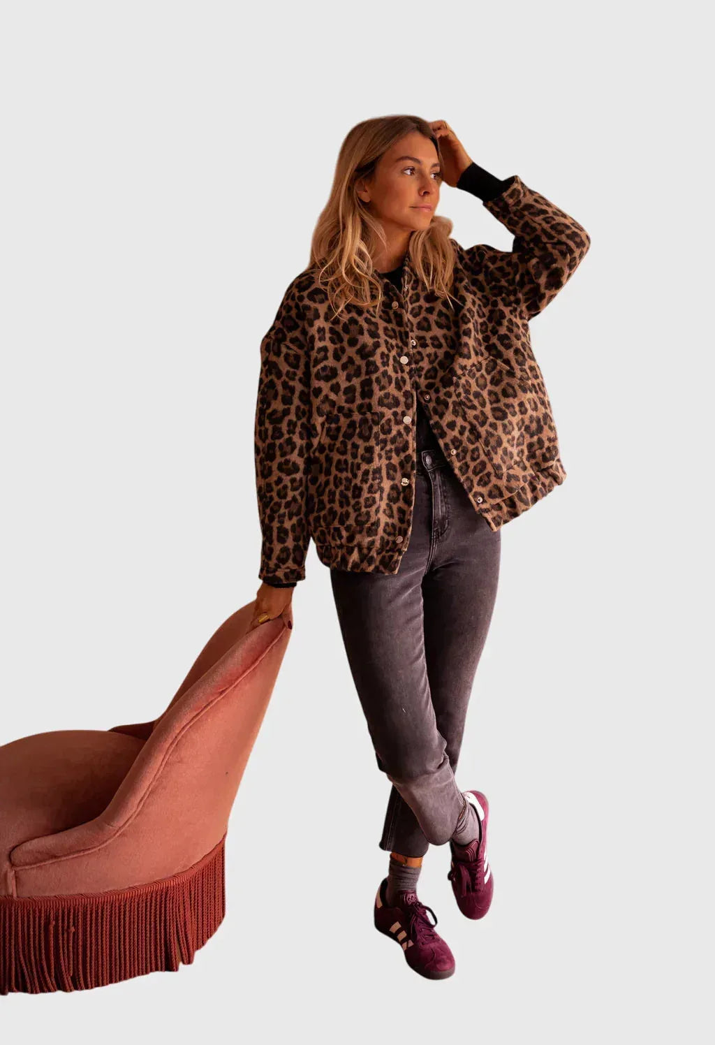 Elodie | Stylish Leopard Print Jacket - Sarah and Emma Portland