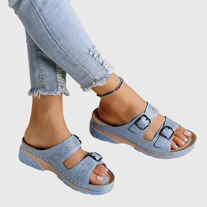 Diora™ | Orthopedic Leather Sandals - Sarah and Emma Portland