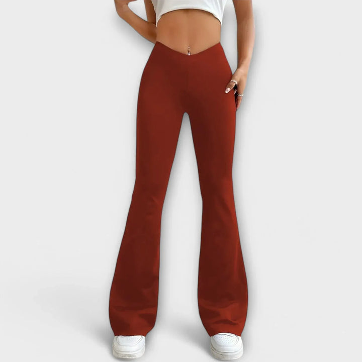 Serena - Relaxed Pants with Flared Leg - Sarah and Emma Portland