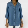 Heather | Elegant Ruffled Blouse - Sarah and Emma Portland