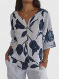 Laura | Comfortable V-Neck Blouse - Sarah and Emma Portland