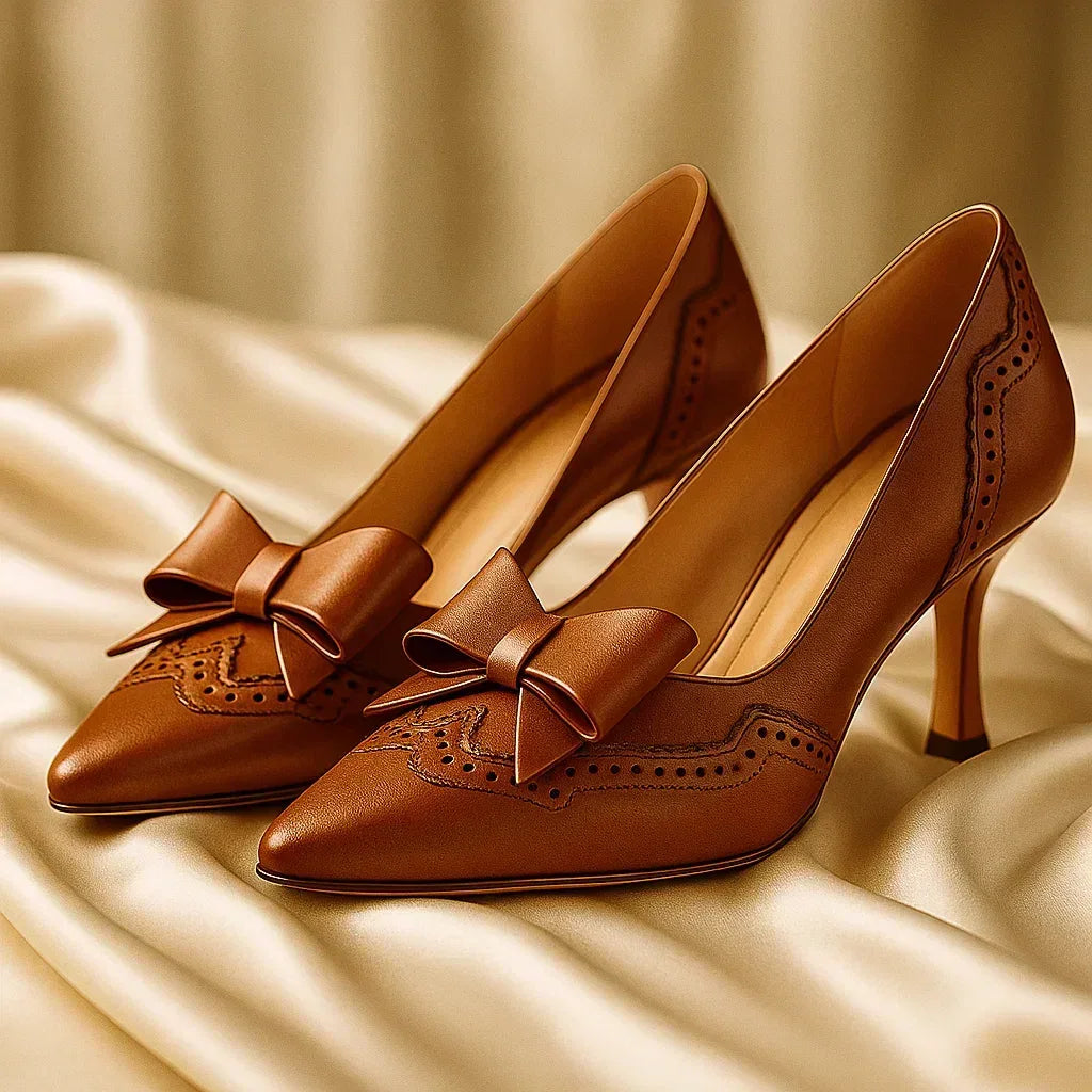 MELENA BOW HEELS - Sarah and Emma Portland