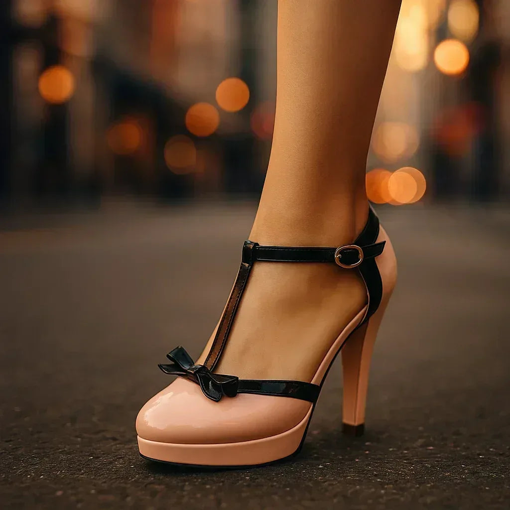 BELLA BOW-TIE HEELS - Sarah and Emma Portland