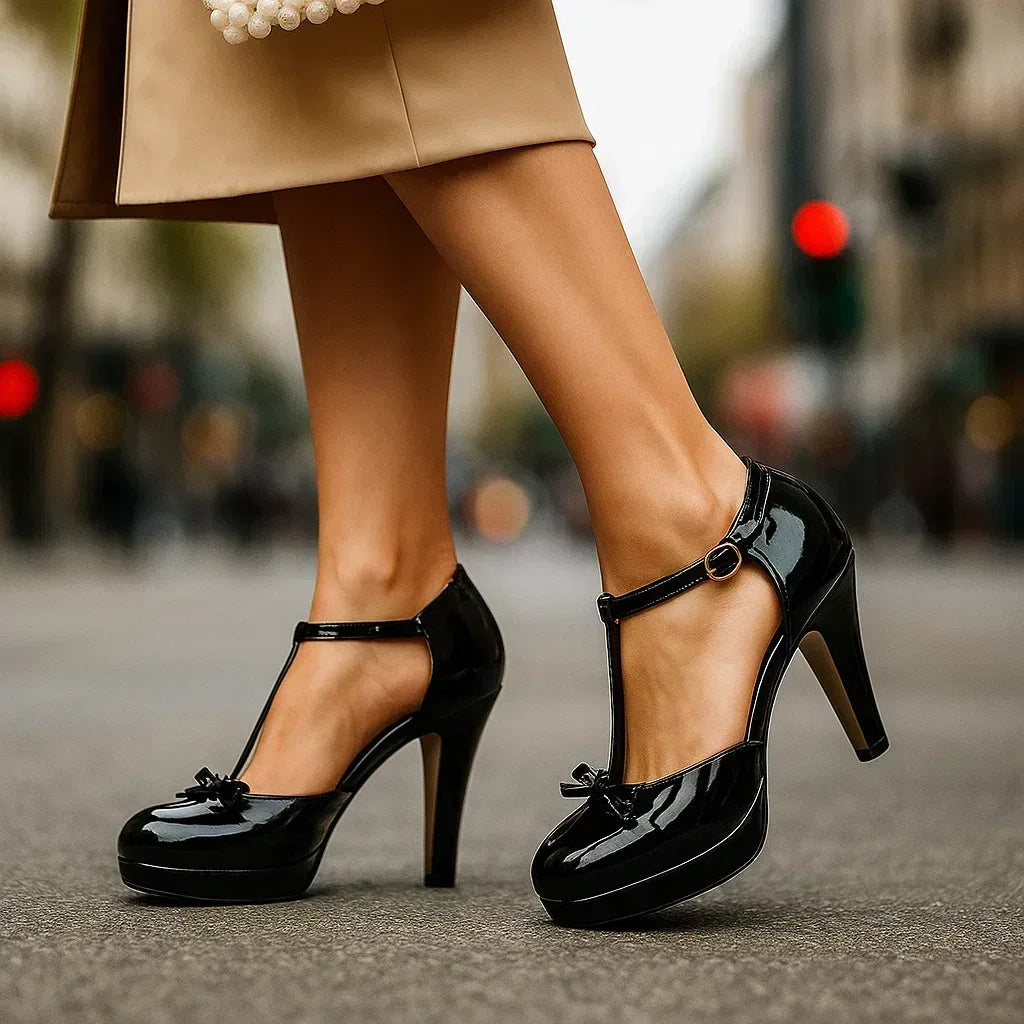 BELLA BOW-TIE HEELS - Sarah and Emma Portland