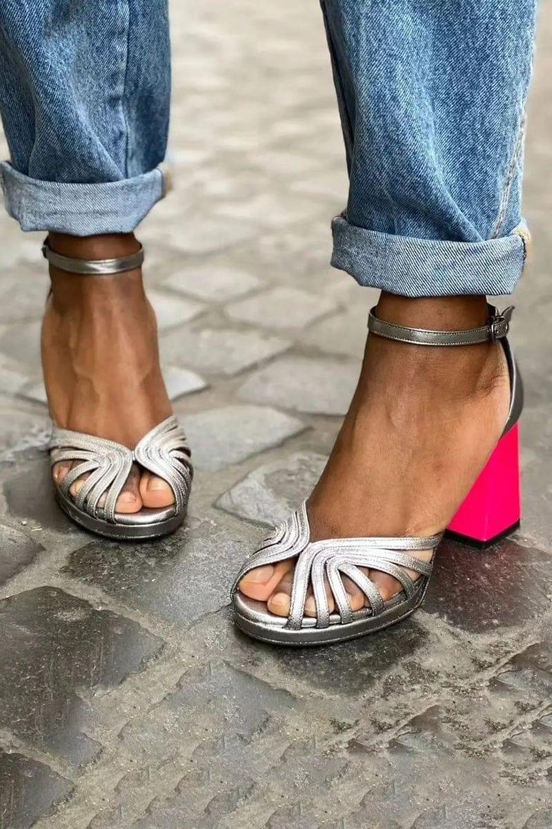Isabella | Neon Block Heels - Sarah and Emma Portland
