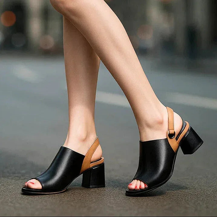 MAYA MAY SLIP-ON HEELS - Sarah and Emma Portland