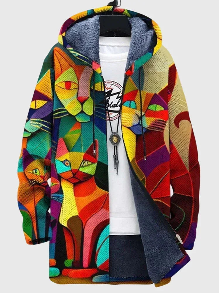 Anna™ - Jacket with artistic print - Sarah and Emma Portland