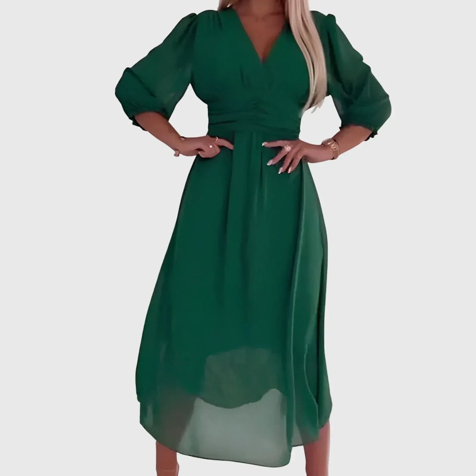 Chloe™ | Lightweight Silky Chiffon Dress - Sarah and Emma Portland