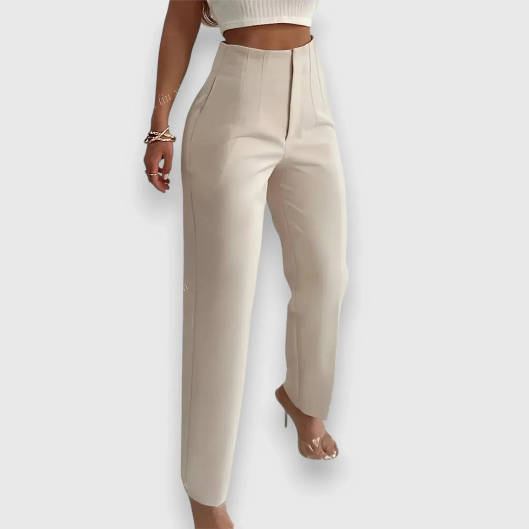 Verena – High-Waisted Trousers - Sarah and Emma Portland