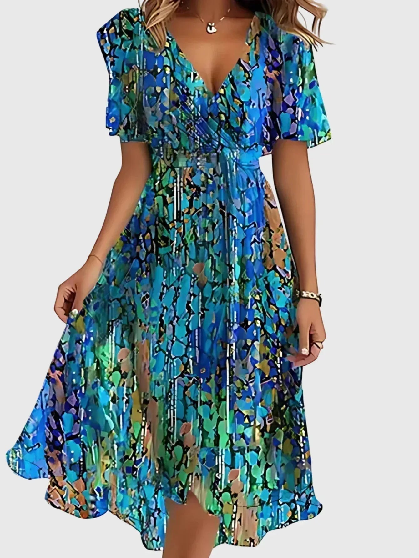 Matilda™ | Summer Dress With Belly Cover - Sarah and Emma Portland