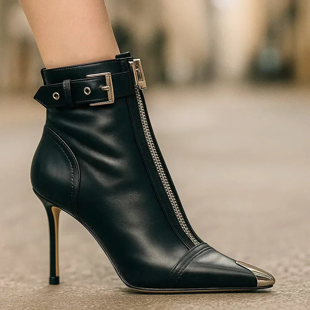 LYLA LEATHER ZIP-BOOTS - Sarah and Emma Portland