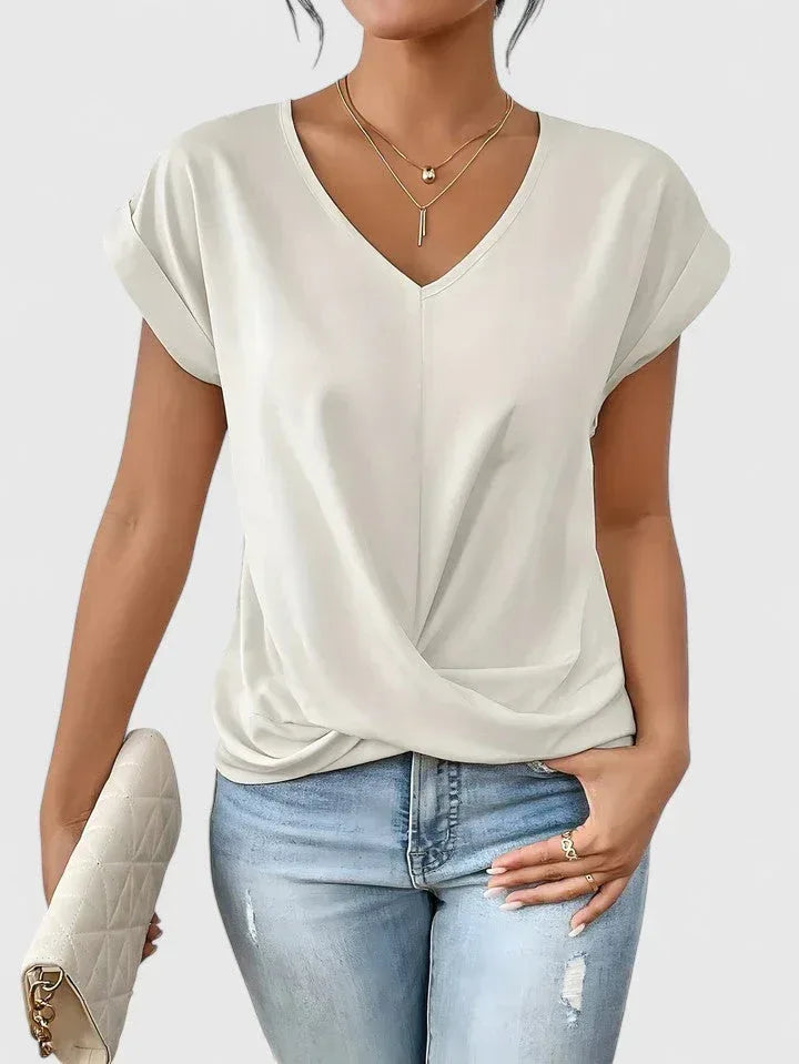 Mahrianne | Comfortable V-Neck Top - Sarah and Emma Portland