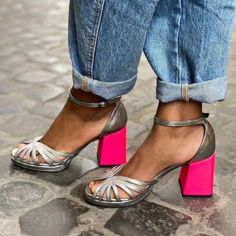 Isabella | Neon Block Heels - Sarah and Emma Portland