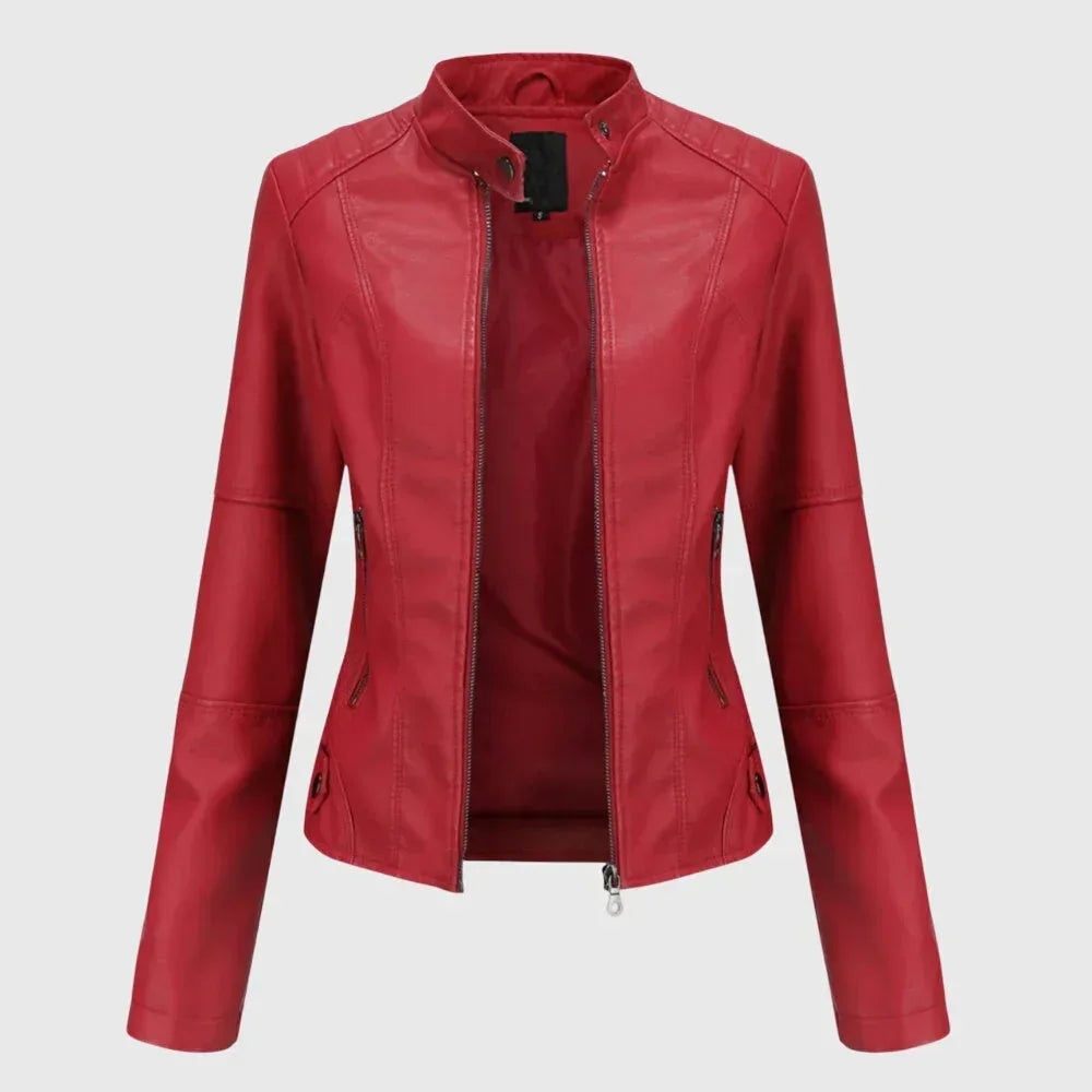 Giorgina™ - Stylish Leather Jacket for Women - Sarah and Emma Portland