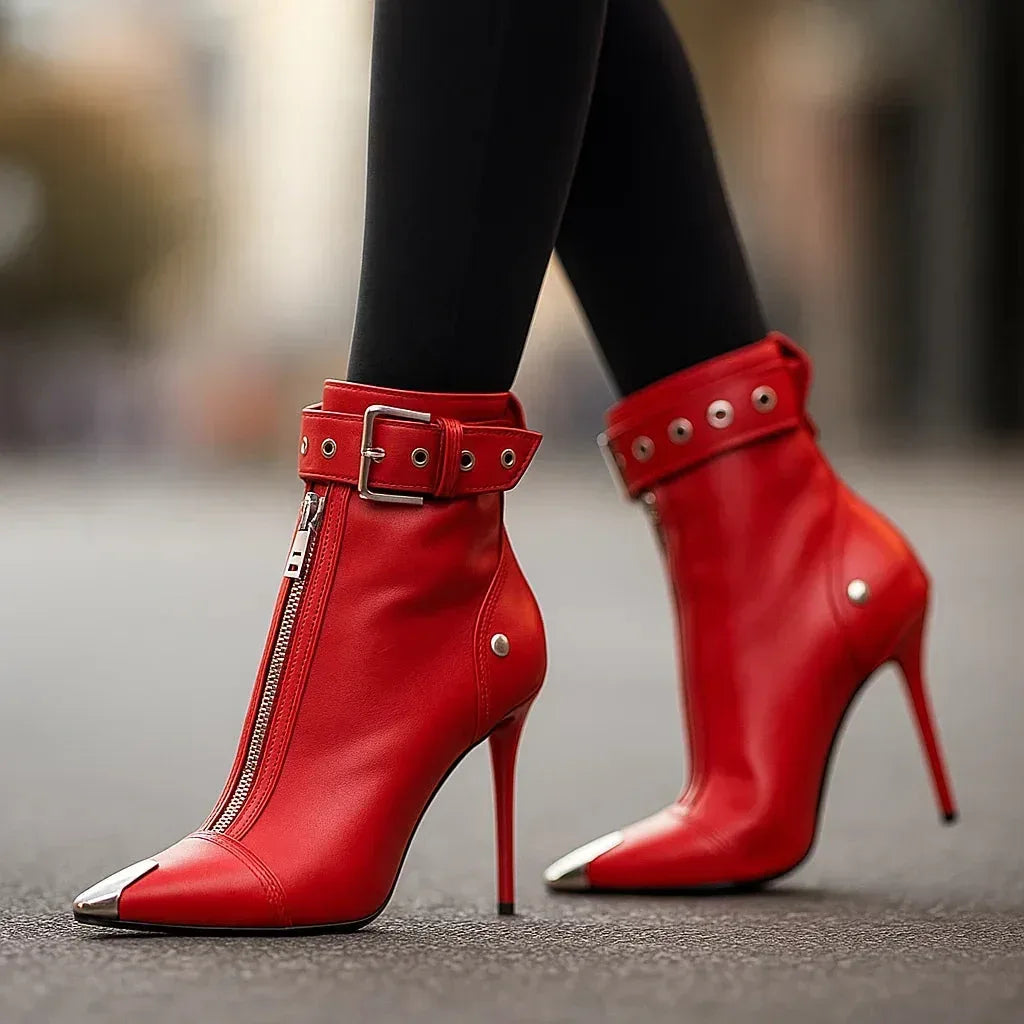 LYLA LEATHER ZIP-BOOTS - Sarah and Emma Portland