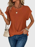 Isa™ | Elegant Blouse with Crew Neck - Sarah and Emma Portland